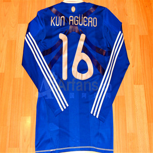 2010年世界杯紧身长袖16号阿圭罗 16号短裤全套(仅展示不出售)