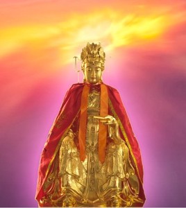 九天玄女 九天神女娘娘画像图佛定制神像图像 相纸双面塑封