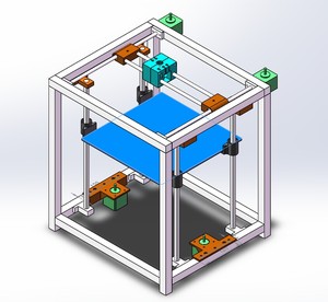 corexy3d打印机结构件 打印件 连接件
