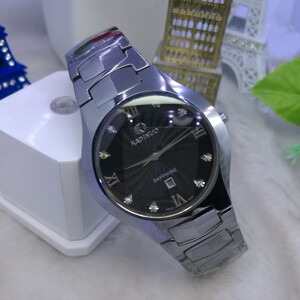 【正品清货】卡迪诺钨钢日历防水男款女款时尚商务石英手表包邮专