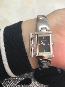 日本中古表vintage石英手表ysl圣罗兰手表翻盖手镯女表