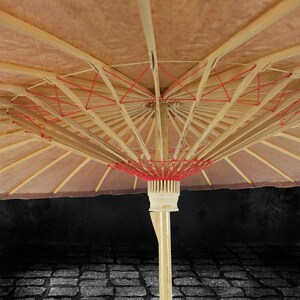 戏曲用品道具古风装饰伞x舞蹈伞复古桐油木制木柄伞许仙油纸伞