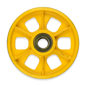 新品通力超高速电梯底l坑补偿绳涨紧轮导向轮540*8*16/宽度165轴