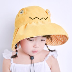 速发儿童帽子春宝宝渔夫帽大沿太阳帽2-8岁女童盆帽空顶帽时尚遮