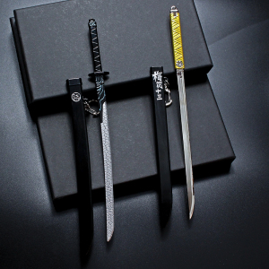 魔刀千刃武器模型l伍六七周边动漫太刀带鞘金属未开刃摆件玩具刀