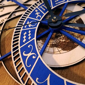 布拉格天文台钟创意客厅墙面壁挂钟表石英时钟欧式复古大挂钟艺术