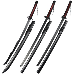 死神武器刀黑崎一护始解天锁斩月b月牙 斩魄刀cos动漫竹刃未开刃