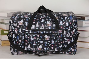 小肥肥一族姆明可爱卡通折叠便携旅行袋旅游登机行李包可套拉杆箱