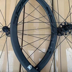 公路自行车碳纤维高框胖圈野兽碳刀轮组 公路车圈刹碟煞碳刀轮组