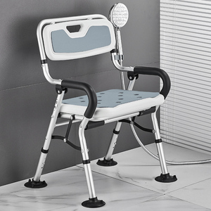 老人洗澡用折椅子淋浴的叠座椅残疾沐浴冲凉椅老年人防滑浴室座凳