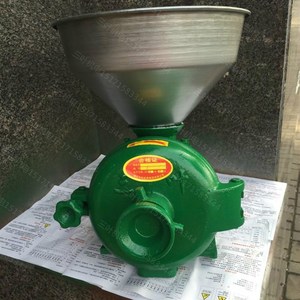 三叶150型五谷杂n粮磨粉磨浆机干湿两用磨粉机机头小型家用磨粉机