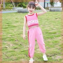 Baby cotton girl Summer foreign vest Tide brand navel girl vest short thin wear childrens clothing