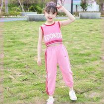 Sling beauty back cotton navel vest sleeveless Summer Girl street dance work 19 girls underwear Tide brand short