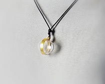 Pet memorial Transparent openable planet pendant necklace Cat and dog hair ashes teeth feathers scales collection