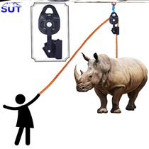 Heavy lifter pulley moving pulley block household lifting labor-saving pulley group hand lifting lifting tool lifting tool lifting
