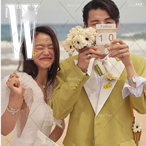 New wedding photo studio exterior street photography tour Forest Department English wooden date Brand wedding photo props calendar board