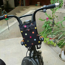 Electric car hanging bag bike bag saddle bag upper tube bag front to fold the bag in front of the bag folding scooter