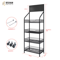 Supermarket Shelf Multilayer Convenience Store Front Desk Shelving Snacks Small Shelves Drinks Show Shelves Umbrella Racks Bread Racks