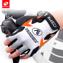 Summer road car bike riding gloves male mountain bike spring and summer half finger breathable shock absorbing anti-slip thin lady