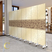 Jule screen partition fashion modern simple solid wood floor living room hotel porch European folding screen customization