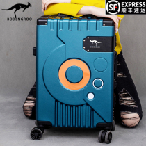 Borden kangaroo trolley case men and women 20 inch ultra-quiet luggage net Red 24 password travel boarding leather box 26