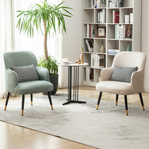Nordic single sofa Chair Leisure modern minimalist Balcony Tea Table small table and chairs Composition Two chairs One table Three sets