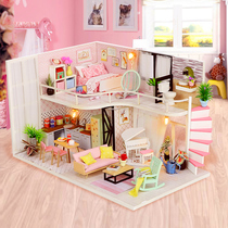 Hongda childrens handmade diy hut making materials package creative educational toys parent-child boys and girls Christmas gifts