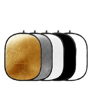 Photography 1 5 m * 1 m five-in-one reflector gold silver and black and white soft light outside the patching board foldable carrying case