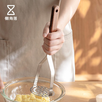Lazy corner stainless steel mud press household mashed potato pumpkin purple potato baby food supplement kitchen mash