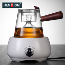 Men & Joni Japanese Glass Boiling Teapot Tea Maker Net Red Home Heat Resistant Automatic Electric Pottery Stove Set