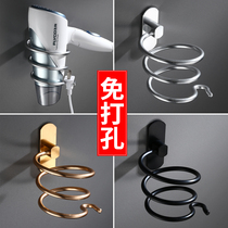 Punch-free hair dryer rack Wall-mounted rack Suction cup bathroom shelf Bathroom storage toilet hair dryer rack