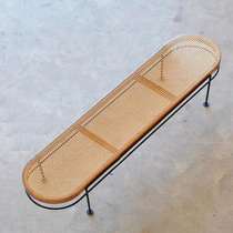 Designer Nordic solid wood choreography folk Palaetro Cloakroom Restaurant Sidestool Cafe Strip Sofa Bed Tailstool