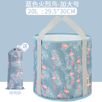Portable foldable water basin travel bubble foot bag large number of washbasin washbasin small number of tourist items wash-footed bucket