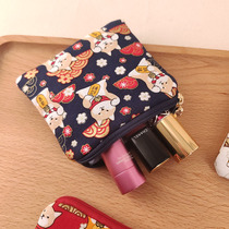 Handmade Cloth Art Original Opening Red Packet Small Portable Carry-on Mini Containing Bag Pure Cotton Cute Woman Zero Money Coin Bag