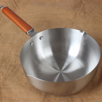 Stainless steel home snow pans open fire Japanese soup pot cooking noodle pot instant noodle pot milk pot hot milk cooking noodle cooking pot
