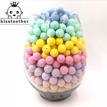 6-color boiled silicone beads 12mm baby molar beads loose beads handmade beads candy color silicone round beads