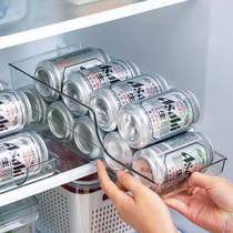 Japanese PET can soda storage rack refrigerator beverage beer storage box Cola finishing beverage storage box