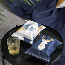  Modern geometric ins paper towel set Cartoon paper towel bag creative paper towel box set hall bathroom pumping paper towel
