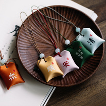 Portable Zen Chinese style small sachet fetal fat bag safe purse mobile phone chain sachet bag Mid-Autumn Festival gift
