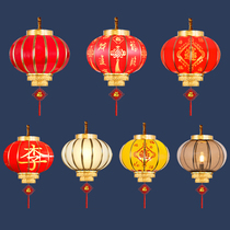 Solar full copper gate home outdoor waterproof door chandelier modern simple Chinese style balcony Lantern