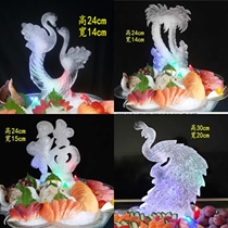 (Buy 3 get 1 free) Ice sculpture mold sashimi plate decorative ice sculpture mold Silicone large whole crescent ice sculpture mold