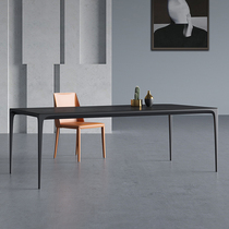 Italian minimalist rock board dining table and chair combination small apartment modern simple light luxury rectangular household dining table customization
