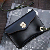 HK Nine-year Old Shop American Import Holvini Head Layer Cow Leather hand for retro ultra-thin integrated card purse wallet