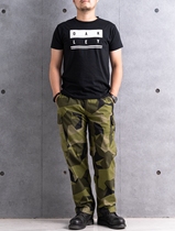 Swedish military version fabric M90 geometric camouflage BDU pants British army French German military uniform tactical trousers small