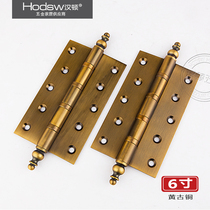 Henton stainless steel bearing silent door hinge 6 inch crown head 6 inch hinge 8 inch Hinge Length 1 piece