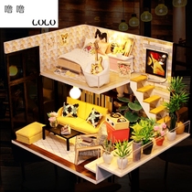 Wooden girl girl Sky City diy handmade music box music box creative birthday gift childrens assembly