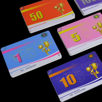 Security code rectangular chip coin chess card room Mahjong chip card Waterproof PVC plastic voucher card