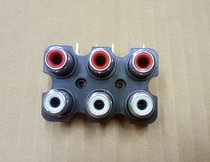 Six-hole Lotus socket 6-bit Lotus socket six-bit audio signal input socket RCA holder RCA