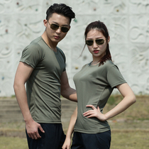 Physical fitness suit short sleeve suit mens T-shirt summer quick-drying shorts physical training suit round neck military fan T-shirt breathable Outdoor