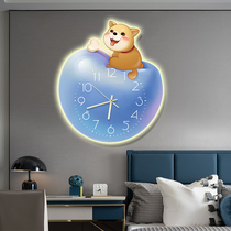 Childrens bedroom clock decoration cartoon restaurant wall wall wall wall wall wall wall wall wall-shaw creative tablet hanging